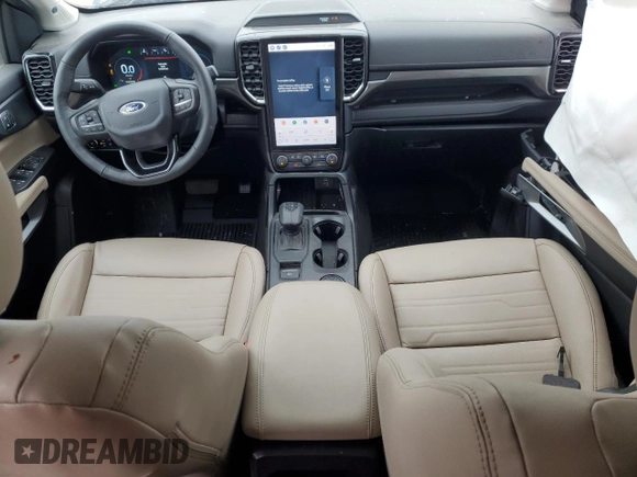 2024 Ford Ranger Lariat with VIN 1FTER4KH6RLE01036, listed as a Copart auction lot 48386655 with 2,001 mi miles and Salvage title. Bid and sale history available at DreamBid. Image 8.