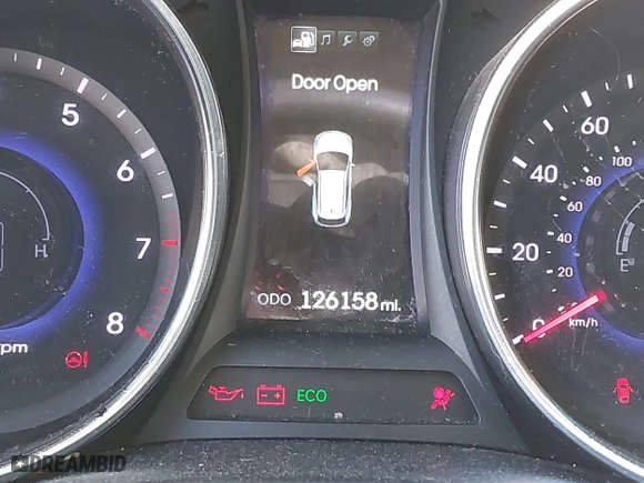 2013 Hyundai Santa Fe 2.0T Sport with VIN 5XYZUDLA0DG070122, listed as a IAAI auction lot 41413515 with 126,158 mi miles. Bid and sale history available at carsss.com. Image 16.