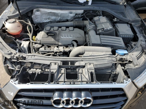 2018 Audi Q3 Premium Plus with VIN WA1JCCFS6JR032240, listed as a Copart auction lot 48233765 with 76,273 mi miles and Salvage Title. Bid and sale history available at carsss.com. Image 12.