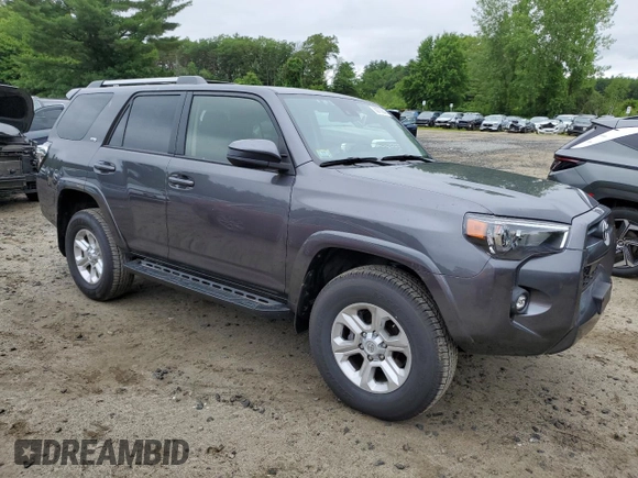 2023 Toyota 4Runner SR5 with VIN JTEMU5JR5P6104499, listed as a Copart auction lot 60705645 with 26,278 mi miles and Salvage title. Bid and sale history available at DreamBid. Image 4.