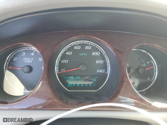 2009 Buick Lucerne CXL-3 with VIN 1G4HD57M19U138192, listed as a Copart auction lot 46449325 with 35,199 mi miles and Salvage Title. Bid and sale history available at carsss.com. Image 9.