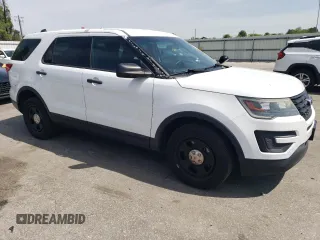 2016 Ford Utility Police Interceptor with VIN 1FM5K8AR6GGB53958, listed as a Copart auction lot 48754065 with 85,521 mi miles and Salvage Title. Bid and sale history available at carsss.com. Image 4.