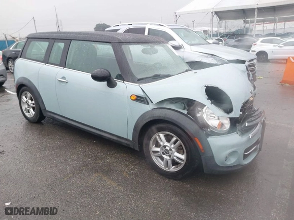 2013 MINI Cooper Clubman with VIN WMWZF3C56DT491108, listed as a IAAI auction lot 41734006 with 100,086 mi miles. Bid and sale history available at carsss.com. Image 1.