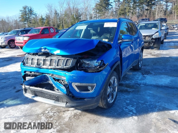 2020 Jeep Compass Limited with VIN 3C4NJDCB1LT147961, listed as a IAAI auction lot 41508964 with 74,613 mi miles. Bid and sale history available at carsss.com. Image 6.