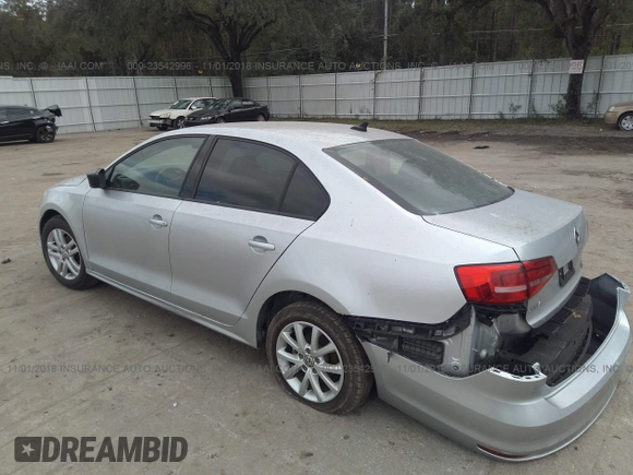 2015 Volkswagen Jetta S с VIN 3VW2K7AJXFM216525, выставлен на аукционе IAAI как лот 23542996 с пробегом 38 403 миль миль и . История ставок и продаж доступна на DreamBid. Изображение 3.