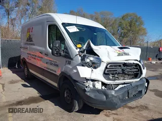 2018 Ford Transit with VIN 1FTYR1CM2JKB28906, listed as a IAAI auction lot 40822222 with 130,094 mi miles and . Bid and sale history available at DreamBid. Image 1.