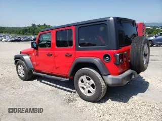 2019 Jeep Wrangler Unlimited Sport S with VIN 1C4HJXDN2KW634635, listed as a Copart auction lot 62107005 with 88,237 mi miles and Salvage title. Bid and sale history available at DreamBid. Image 2.