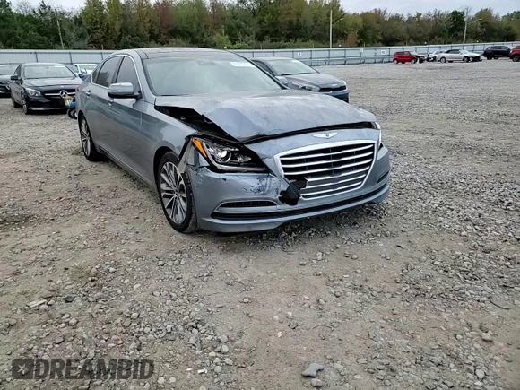 2015 Hyundai Genesis 3.8L with VIN KMHGN4JE9FU100693, listed as a Copart auction lot 81170334 with 128,109 mi miles and Salvage Title. Bid and sale history available at DreamBid. Image 11.