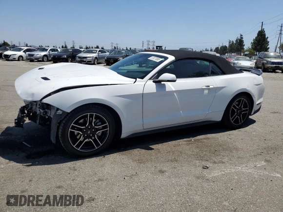 2018 Ford Mustang EcoBoost Premium with VIN 1FATP8UHXJ5155575, listed as a Copart auction lot 57527085 with 138,033 mi miles and Salvage title. Bid and sale history available at DreamBid. Image 1.