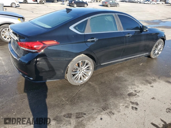 2015 Hyundai Genesis 5.0L with VIN KMHGN4JF2FU036120, listed as a Copart auction lot 63037604 with 102,936 mi miles and Salvage Title. Bid and sale history available at carsss.com. Image 3.