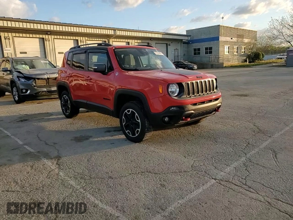 2016 Jeep Renegade Trailhawk with VIN ZACCJBCT9GPC70330, listed as a Copart auction lot 52934805 with 125,113 mi miles and Salvage title. Bid and sale history available at DreamBid. Image 12.