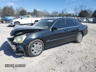 2001 Lexus LS 430 with VIN JTHBN30F010013606, listed as a Copart auction lot 46897135 with 222,152 mi miles and Clean Title. Bid and sale history available at carsss.com. Image 1.