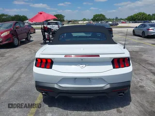 2025 Ford Mustang EcoBoost with VIN 1FAGP8UH4S5105984, listed as a IAAI auction lot 42144715 with 3,573 mi miles. Bid and sale history available at carsss.com. Image 16.