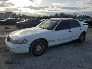 1997 Mercury Grand Marquis LS with VIN 2MELM75W6VX626800, listed as a Copart auction lot 48262195 with 189,556 mi miles and Salvage Title. Bid and sale history available at DreamBid. Image 1.