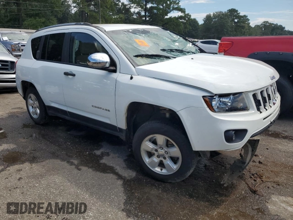 2016 Jeep Compass Sport SE z VIN 1C4NJCBA9GD590955, wystawiony jako Copart lot #71646874 z przebiegiem Nie podano mil oraz Nie do naprawy • Non repairable. Historia ofert i sprzedaży dostępna na DreamBid. Obrazek 4.