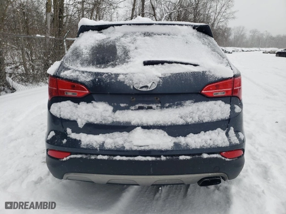 2013 Hyundai Santa Fe Sport with VIN 5XYZTDLB2DG050577, listed as a Copart auction lot 86502924 with 0 mi miles and Salvage Title. Bid and sale history available at carsss.com. Image 6.