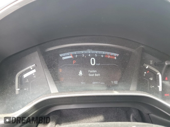 2022 Honda CR-V Touring with VIN 2HKRW2H92NH647904, listed as a Copart auction lot 55584905 with 89,911 mi miles and Salvage title. Bid and sale history available at DreamBid. Image 9.