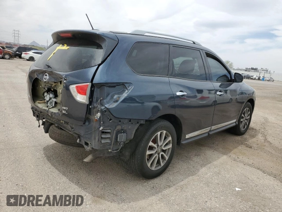 2016 Nissan Pathfinder S with VIN 5N1AR2MM9GC616898, listed as a Copart auction lot 56624295 with 144,381 mi miles and Salvage title. Bid and sale history available at DreamBid. Image 3.