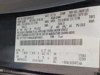 2016 Ford Transit Cargo Van with VIN 1FTYE1YM4GKB51603, listed as a IAAI auction lot 41898664 with 200,103 mi miles. Bid and sale history available at carsss.com. Image 9.