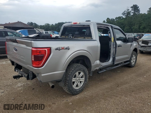 2021 Ford F-150 XL with VIN 1FTFW1E58MFA71291, listed as a Copart auction lot 57894045 with 78,892 mi miles and Salvage title. Bid and sale history available at DreamBid. Image 3.