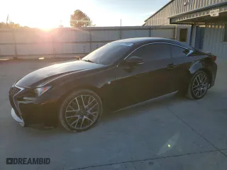 2015 Lexus RC 350 with VIN JTHHE5BC5F5004967, listed as a Copart auction lot 81280934 with 76,985 mi miles and Salvage Title. Bid and sale history available at carsss.com. Image 1.