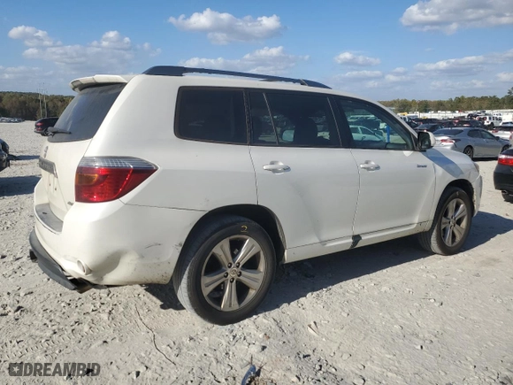 2010 Toyota Highlander Sport with VIN 5TDEK3EH1AS003021, listed as a Copart auction lot 78787504 with 161,208 mi miles and Salvage Title. Bid and sale history available at carsss.com. Image 3.
