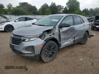 2024 Chevrolet Equinox LS with VIN 3GNAXSEG7RL162474, listed as a Copart auction lot 61202975 with 18,302 mi miles and Salvage title. Bid and sale history available at DreamBid. Image 1.