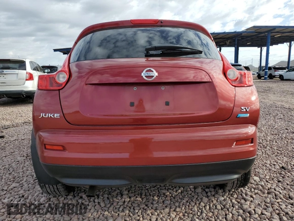 2014 Nissan Juke SV with VIN JN8AF5MR5ET358889, listed as a Copart auction lot 53698095 with 97,200 mi miles and Salvage Title. Bid and sale history available at carsss.com. Image 6.
