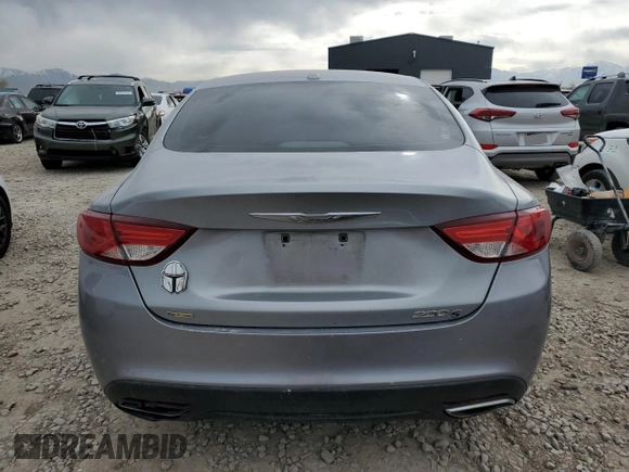 2015 Chrysler 200 S with VIN 1C3CCCBB8FN578755, listed as a Copart auction lot 53393475 with 214,092 mi miles and Salvage Title. Bid and sale history available at carsss.com. Image 6.