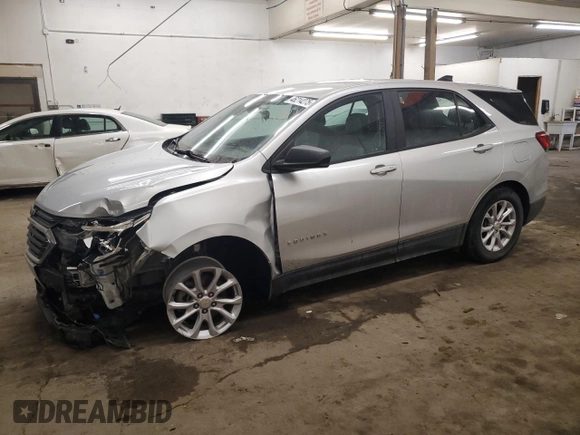 2021 Chevrolet Equinox LS with VIN 3GNAXHEV6MS149800, listed as a Copart auction lot 46214275 with 49,107 mi miles and Non Repairable. Bid and sale history available at DreamBid. Image 1.