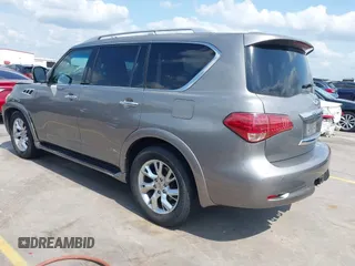 2012 Infiniti QX56 7-passenger z VIN JN8AZ2NF9C9517675, wystawiony jako IAAI lot #42138696 z przebiegiem 129 478 mil mil oraz . Historia ofert i sprzedaży dostępna na DreamBid. Obrazek 3.