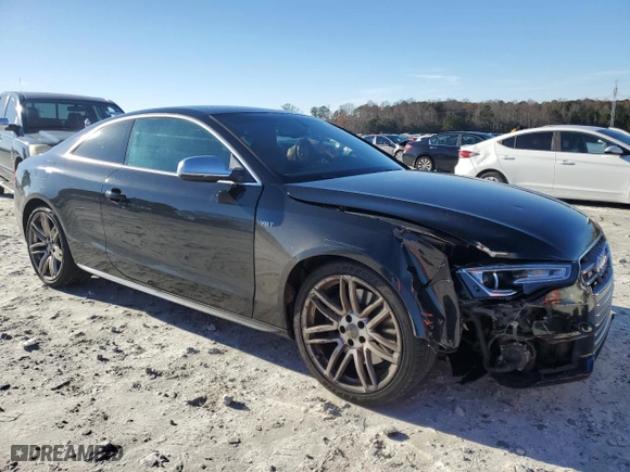 2015 Audi S5 Premium Plus with VIN WAUCGAFR7FA006205, listed as a Copart auction lot 84949224 with 100,551 mi miles and Salvage Title. Bid and sale history available at carsss.com. Image 4.