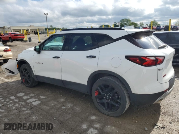 2022 Chevrolet Blazer LT with VIN 3GNKBCR44NS134043, listed as a Copart auction lot 55681025 with 61,590 mi miles and Salvage title. Bid and sale history available at DreamBid. Image 2.