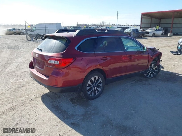 2015 Subaru Outback 2.5i Limited with VIN 4S4BSBLC1F3363608, listed as a IAAI auction lot 41539070 with 119,940 mi miles. Bid and sale history available at carsss.com. Image 4.