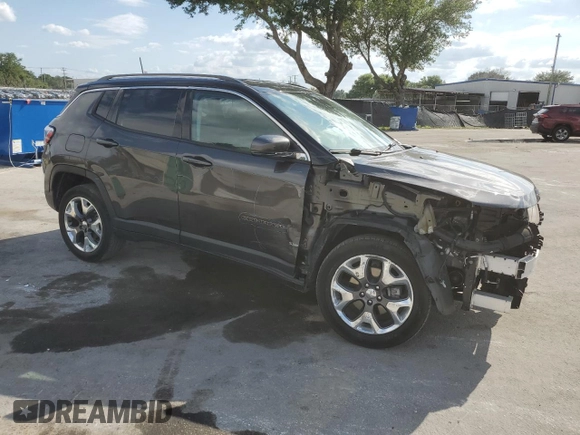 2021 Jeep Compass Limited with VIN 3C4NJDCB6MT521708, listed as a Copart auction lot 52402205 with 38,939 mi miles and Non Repairable. Bid and sale history available at carsss.com. Image 4.