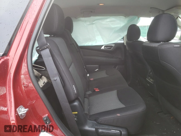 2019 Nissan Pathfinder SV z VIN 5N1DR2MNXKC592996, wystawiony jako Copart lot #54601215 z przebiegiem 63 041 mil mil oraz Szkoda całkowita • Salvage title. Historia ofert i sprzedaży dostępna na DreamBid. Obrazek 11.