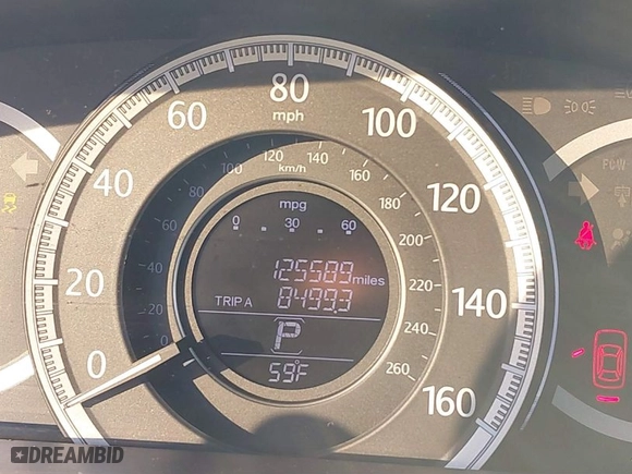 2015 Honda Accord Sedan LX with VIN 1HGCR2F39FA040405, listed as a IAAI auction lot 41884020 with 125,589 mi miles. Bid and sale history available at carsss.com. Image 7.