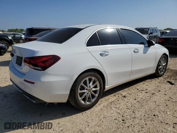 2021 Mercedes-Benz A 220 with VIN W1K3G4EBXMJ268599, listed as a Copart auction lot 48327115 with 75,781 mi miles and Salvage Title. Bid and sale history available at DreamBid. Image 3.