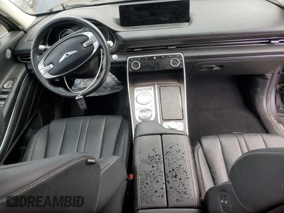 2022 Genesis GV80 with VIN KMUHCESC7NU076679, listed as a Copart auction lot 48827735 with Not Provided miles and Salvage Title. Bid and sale history available at DreamBid. Image 8.