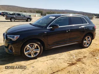 2024 Audi Q3 S line Premium z VIN WA1DECF39R1095374, wystawiony jako Copart lot #48856825 z przebiegiem 18 351 mil mil oraz Szkody całkowita. Historia ofert i sprzedaży dostępna na DreamBid. Obrazek 1.