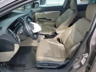 2015 Honda Civic EX-L z VIN 19XFB2F91FE059094, wystawiony jako Copart lot #54218755 z przebiegiem Nie podano mil oraz Szkoda całkowita • Salvage title. Historia ofert i sprzedaży dostępna na DreamBid. Obrazek 7.