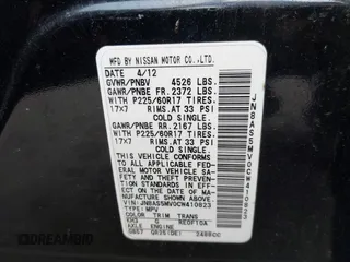 2012 Nissan Rogue S with VIN JN8AS5MV0CW410823, listed as a IAAI auction lot 42318432 with 182,191 mi miles and . Bid and sale history available at DreamBid. Image 9.