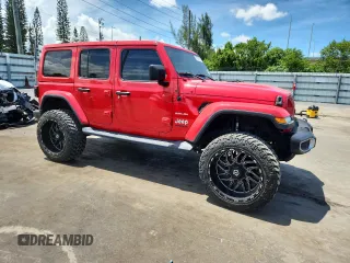 2020 Jeep Wrangler Unlimited Sahara with VIN 1C4HJXEN0LW115812, listed as a Copart auction lot 65534905 with 40,677 mi miles and Clean title. Bid and sale history available at DreamBid. Image 4.