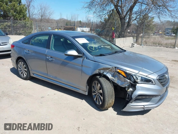 2016 Hyundai Sonata Sport with VIN 5NPE34AF7GH329539, listed as a IAAI auction lot 41961221 with 68,018 mi miles and . Bid and sale history available at carsss.com. Image 1.