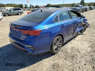 2021 Kia Forte GT-Line with VIN 3KPF34AD9ME359659, listed as a Copart auction lot 61551812 with 9,781 mi miles and Salvage title. Bid and sale history available at DreamBid. Image 4.