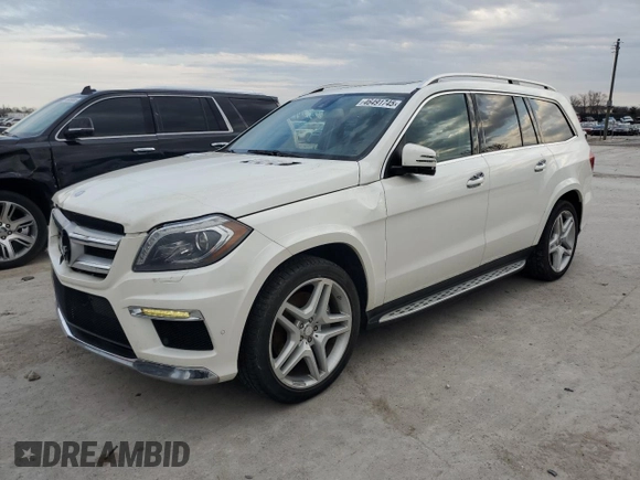 2013 Mercedes-Benz GL-Class GL 550 with VIN 4JGDF7DEXDA262716, listed as a Copart auction lot 46491745 with 168,007 mi miles and Salvage Title. Bid and sale history available at carsss.com. Image 1.