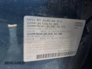 2015 Audi Q5 Premium Plus z VIN WA1CMBFP7FA107559, wystawiony jako Copart lot #84558484 z przebiegiem 54 878 mil mil oraz Szkoda całkowita • Salvage title. Historia ofert i sprzedaży dostępna na DreamBid. Obrazek 13.