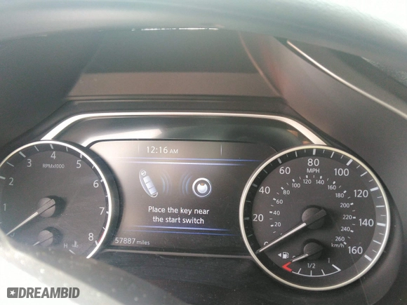 2023 Nissan Murano SV with VIN 5N1AZ2BS9PC138368, listed as a IAAI auction lot 41826107 with 57,887 mi miles. Bid and sale history available at carsss.com. Image 7.
