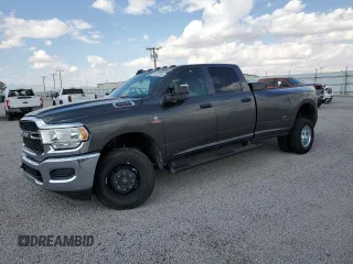 2024 Ram 3500 Tradesman with VIN 3C63RRGL1RG317583, listed as a Copart auction lot 69928554 with 839 mi miles and Salvage Title. Bid and sale history available at carsss.com. Image 1.