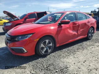 2019 Honda Civic Sedan LX with VIN 2HGFC2F62KH598469, listed as a Copart auction lot 49850515 with 74,192 mi miles and Salvage Title. Bid and sale history available at carsss.com. Image 1.